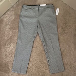 Black and white dress pants